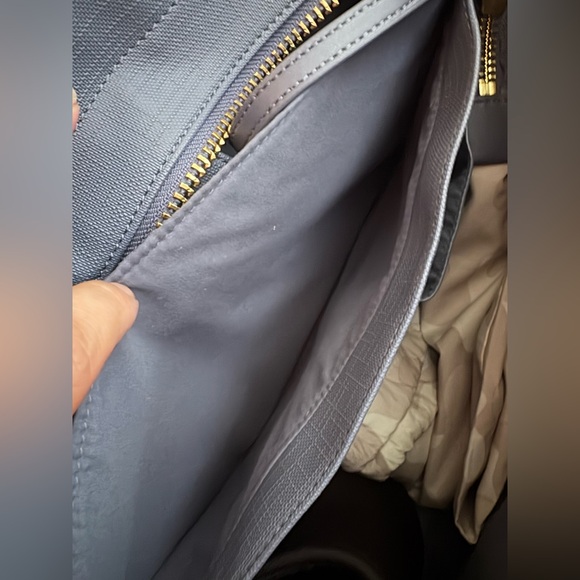 Dagne Dover Classic Tote in Blue - Gently Used includes dust bag - Picture 6 of 6